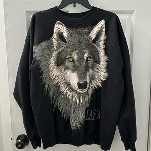 Hanes Black Crewneck Size Large